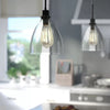 Pendant Light Over Island Hanging Lighting Industrial Clear Glass AdjustableCord