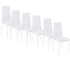 Dining Table And Chairs 4/6 Seater With Glass Room Leather Kitchen Furniture Set