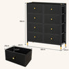 8-Drawer Dresser Tower Fabric Modern Dresser Chest of Drawers Storage Organizer