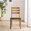 Lynton 2x Dark Walnut Effect Solid Wood Dining Chairs