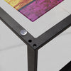 Modern Rectangle Coffee Table Tempered Glass Top Living Room Office Furniture UK
