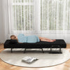 Convertible Single Folding Sofa Bed Sleep Chair 6 Positions Adjustable Backrest