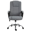 Vinsetto Linen Office Chair 360° Swivel High Back Wide Adjustable Seat Grey
