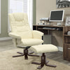Ergonomic Leather Executive Office Desk Chair TV Chairs Lounge Sofa w/ Footstool