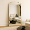 Mirror Large Full Length Wall Archtop Gold Metal Frame Leaner 200cm x 100cm