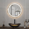 LED Bathroom Mirror with Lights Demister Touch Sensor Illuminated Wall 600*600mm