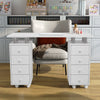 Wheeled Manicure Station Nail Salon Station Nail Table Mobile 8 Drawers Storage