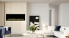 2025 50 INCH WIDE LED FLAMES BLACK GLASS TRUFLAME™ WALL MOUNTED ELECTRIC FIRE