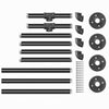 Heavy Duty Wall Mounted Clothes Rail Shelf Garment Hanging Wardrobe Display Rack