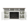 Electric Fireplace With TV Stand Unit Cabinet Fire Logs Heater Flame Living Room