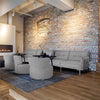 Modern Fabric Sofa Bed 3 Seater Click Clack Living Room Recliner Couch Sofa Grey