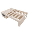L-Shape Camper Van Bed & Cushions Bench Storage Sliding Sofa 1800 x 1200mm