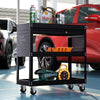 Steel Storage Cabinet Garage Storage Unit on Wheels Lockable Cupboard Tool Box