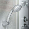 Glass Shower Panel with Thermostatic Mixer LANZAROTE White SCHÜTTE