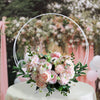 Round Metal Hoop Wedding Flower Stand Balloon Arch Rack Table Centrepiece Decor
