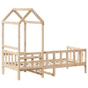 Day Bed with Roof 90x200 Solid Wood Pine G3J2