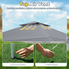 Outdoor Easy Setup Gazebo 395 x 395 cm Pop up Canopy Tent-Grey