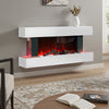 Electric Fire Surrounds Fireplace Suite Media Flame Bedroom Living Room Heater