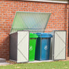 Outdoor Lockable Bicycle Shed Bike Storage Tool Box Garden Garbage Bin Shed Grey