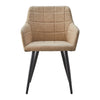 2 Pcs Dining Chairs Velvet/PU Cushion Backrest Seats Reception Armchairs Kitchen