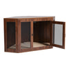 Wooden Indoor Corner Dog Crate Kennel Pet Furniture End Table Dog Cage House UK