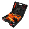 12V Electric Hydraulic Car Jack 5 Ton with Wrench & Inflator, Digital Display