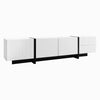 Modern TV Stand with 3 Doors and 2 Drawers Storage Cabinet Unit for Living Room