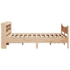 Bed Frame with Headboard 140x190 Solid Wood Pine L2R2