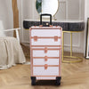 Rolling 5 in 1 Makeup Trolley Beauty Trolley Case w/Drawers Hairdressing Case