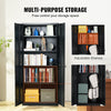VEVOR Metal Storage Cabinet w/ 3 Keys Adjustable Shelves & Magnetic Door Black