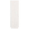 Highboard White 74x35x117 Solid Wood Pine G6C6