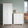 White Bedroom Furniture Set Matt Wardrobe Chest of Drawer Bedside Table Cabinet
