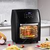 Digital Air Fryer Oven with Visible Window, 60-Minute Timer, 12L, 1800W, Black