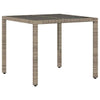 Garden Table Glass Dining Table Steel Frame Side Table Patio Garden Table N0T8