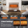 102 cm Electric Fireplace Wall Mounted 750W/1500W Fireplace Heater