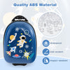 Kids Rolling Luggage Children Hard Cabin Shell Carry On Suitcase-Blue