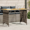 Garden Table with Top Outdoor Dining Table Coffee Table Poly Rattan
