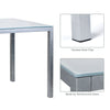 Muti Types Dining Table Kitchen Room Glass Top Metal Frame Table Desk Only Table