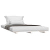 Bed Frame White 90x190 Solid Wood Pine O9D5