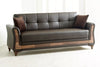 Best 3 Seater Ottoman Storage Sofa Bed Modern Luxury Bedroom - UK Made