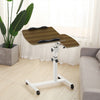 Mobile Over Bed Chair Table Overbed Height Adjustable Laptop Tray Stand PC Desk