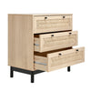 Chest of 3 Drawers Dresser for Bedroom Living Room Storage Cabinet Cupboard Wood
