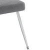 Velvet Dining Chair Padded Dining Room Kitchen Chair Home Restaurant Grey