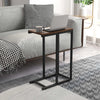 Bedroom C-Shaped End Table for Couch and Bed-Coffee