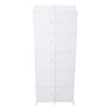 Large Wardrobe Rack Modular Storage Cabinet Shelf Unit 10 Doors DIY Cube Cabinet
