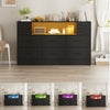 10 Drawers Chest of Drawers Bedside Cabinet Storage Bedroom Furniture Non-woven