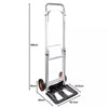 80KG Heavy Duty Folding Hand Sack Trolley Truck Transport Barrow Cart 2 Wheels