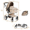 2 in 1 Baby Stroller High Landscape Convertible Bassinet Pram Foldable Pushchair