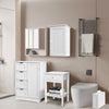 Bathroom Bedroom Cabinet Shelf Cupboard Storage Unit Free Standing Floor Wall