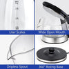 2L Electric Kettle Glass 360 Blue LED Illuminated Jug Auto Shut Off Protection